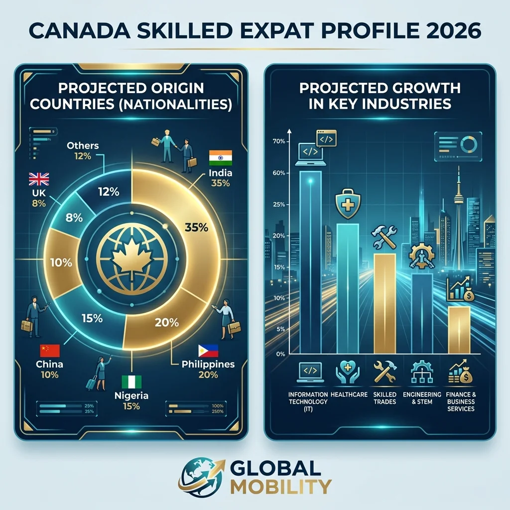 Canada Expat Community Profile 2026 Infographic