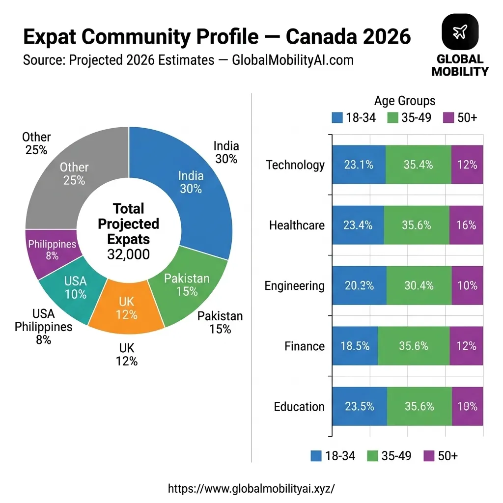 IMG-02: Canada Expat Community Profile 2026 Infographic