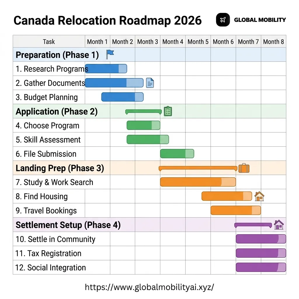 IMG-10: Canada PNP Processing Timeline Gantt Chart
