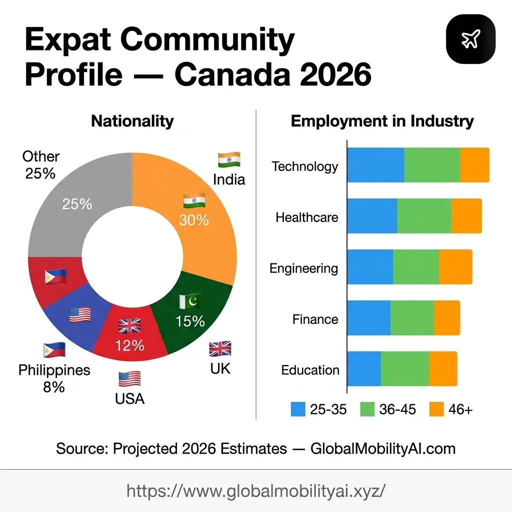 Canada expat demographics 2026 infographic