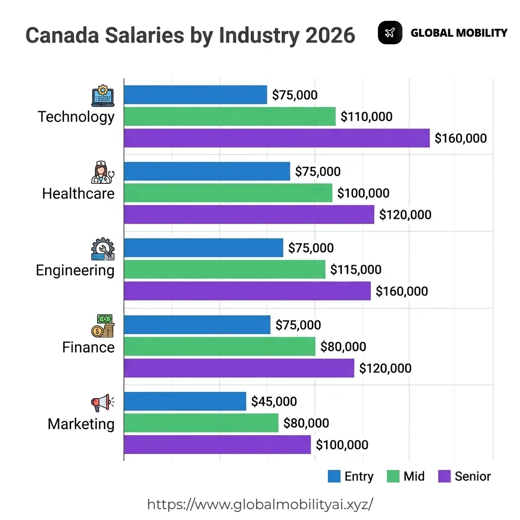 Canada Industry Salary Chart