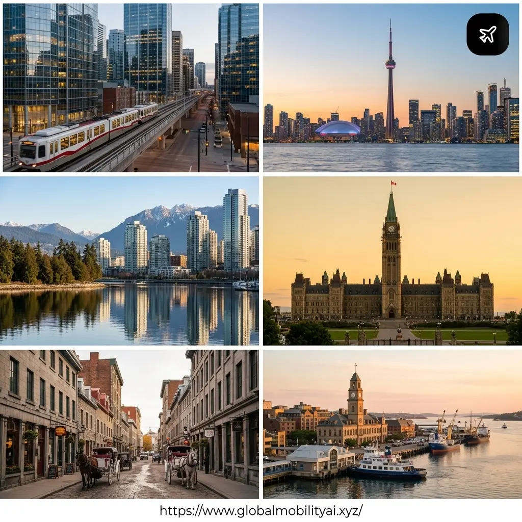 Top Expat Cities in Canada Collage