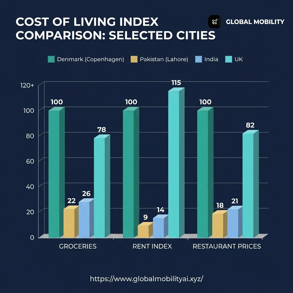 CHART-1: Denmark Cost of Living Comparison