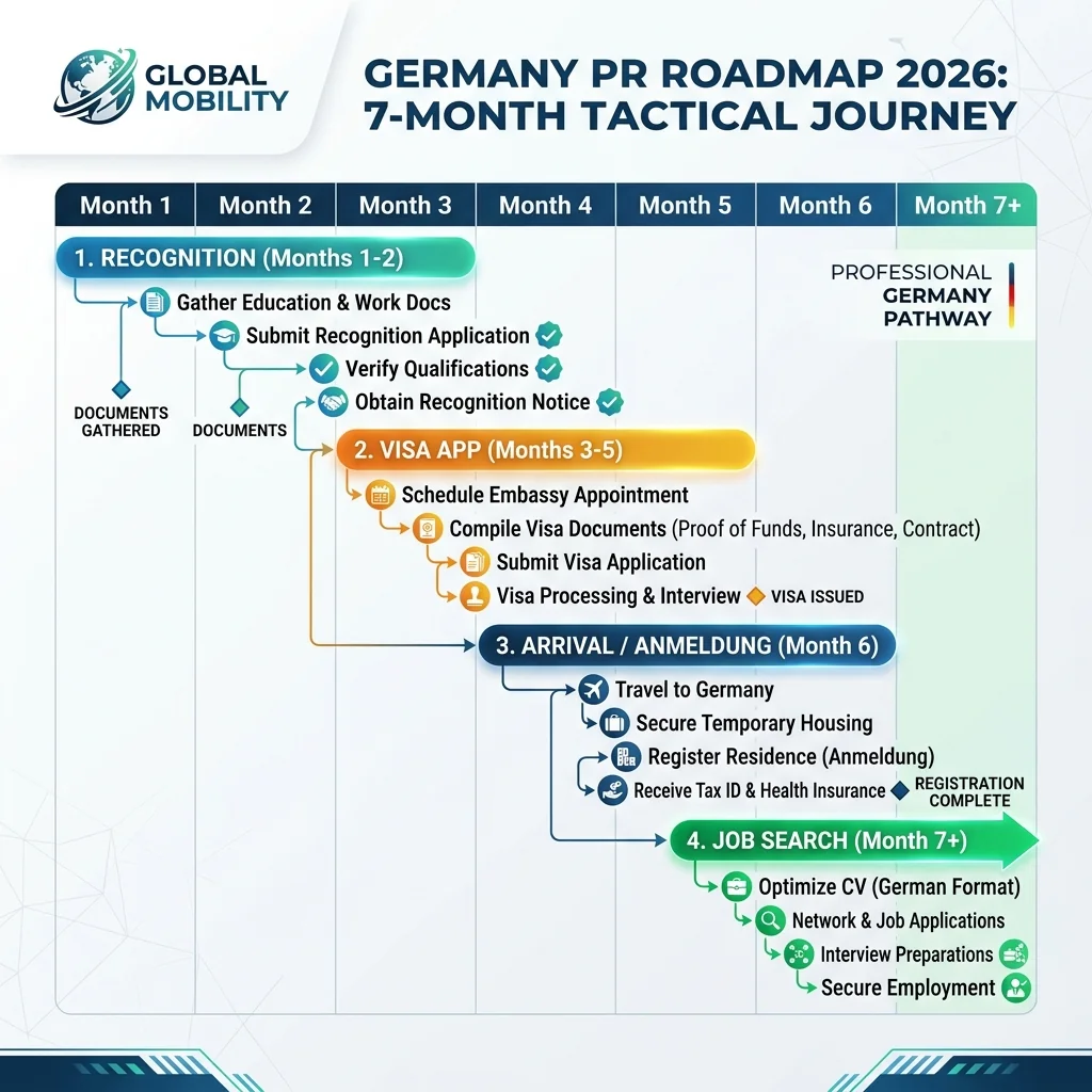 Germany Visa Roadmap Timeline Chart
