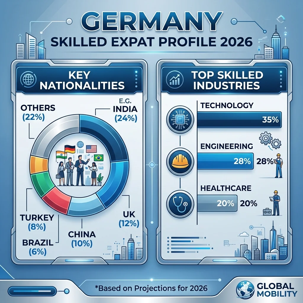 Germany Expat Demographics 2026 Infographic