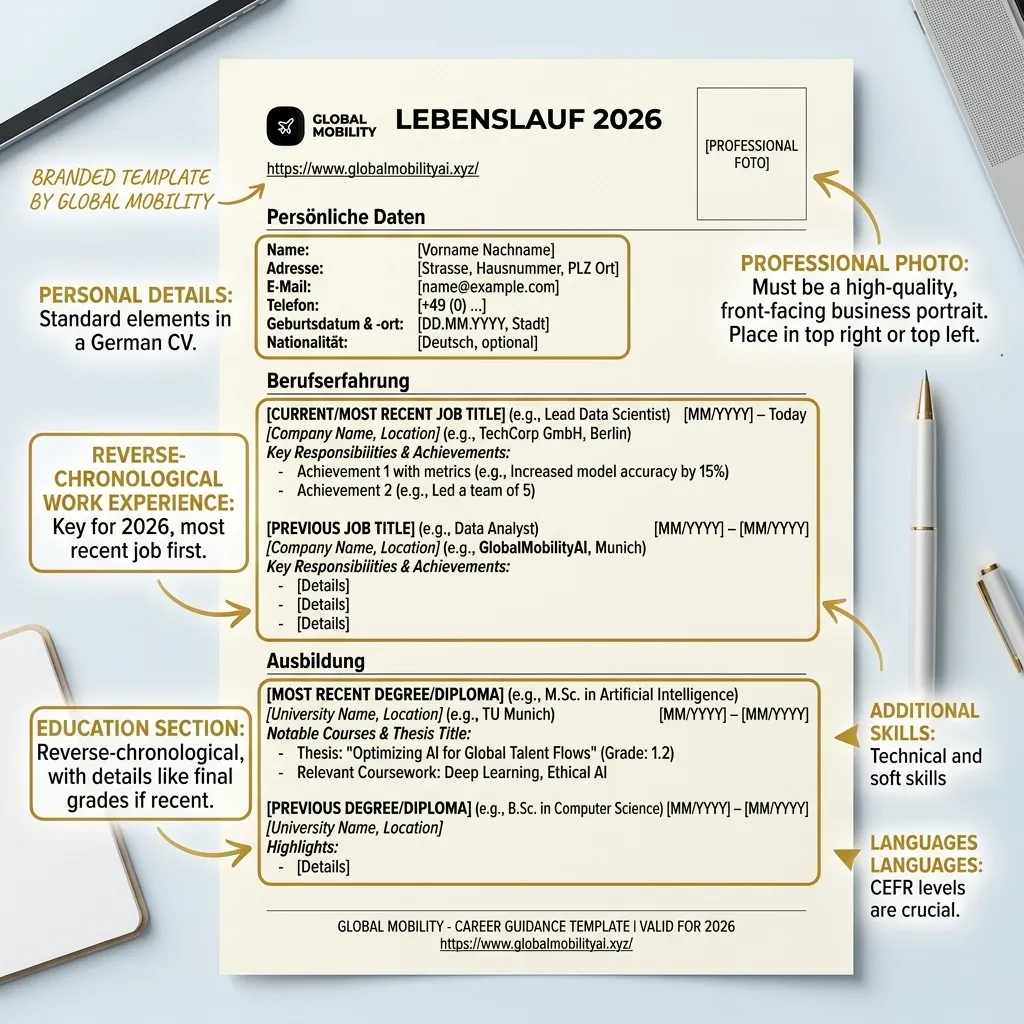 IMG-10: German Lebenslauf (CV) Format — 2026 Annotated Example