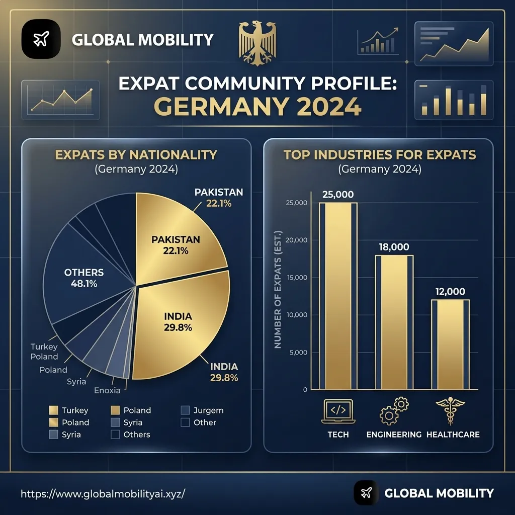 IMG-02: Germany Expat Community Profile — Industry Distribution 2024