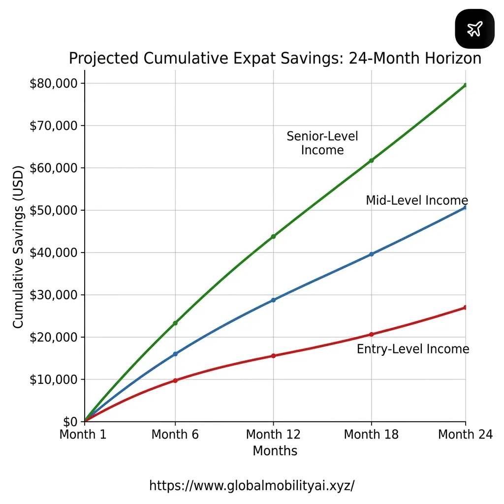 CHART-2: Savings Projection Line Chart