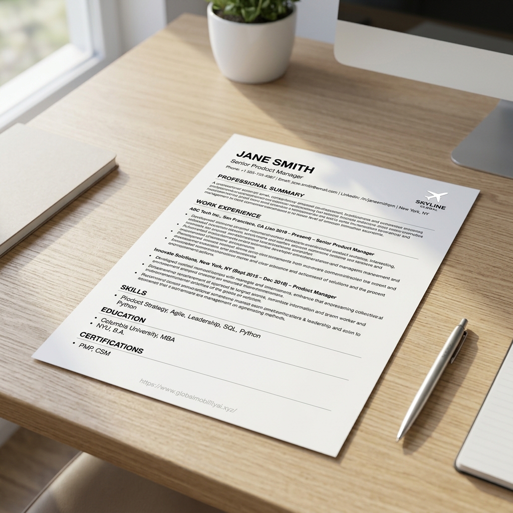 IMG-07: CV Layout Mockup