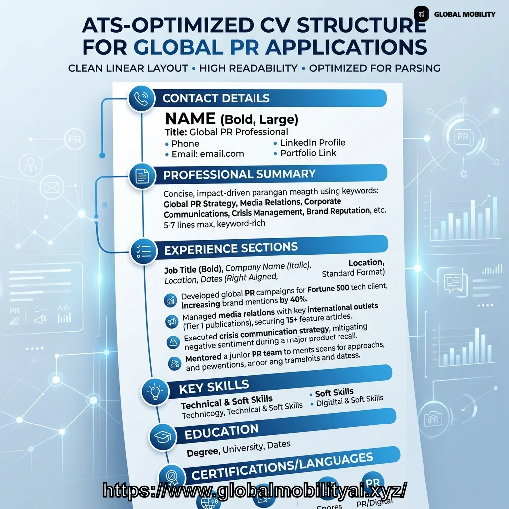 IMG-06: Optimized global standard resume format for PR applications