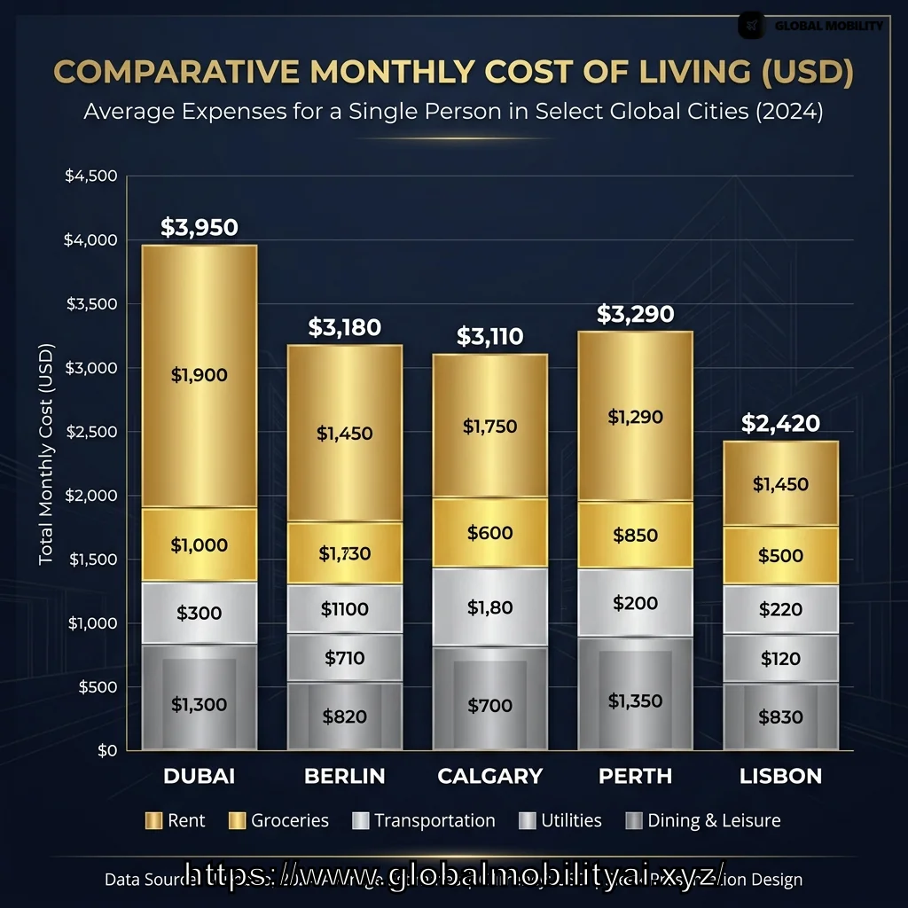 CHART-1: Cost of Living Comparison Bar Chart