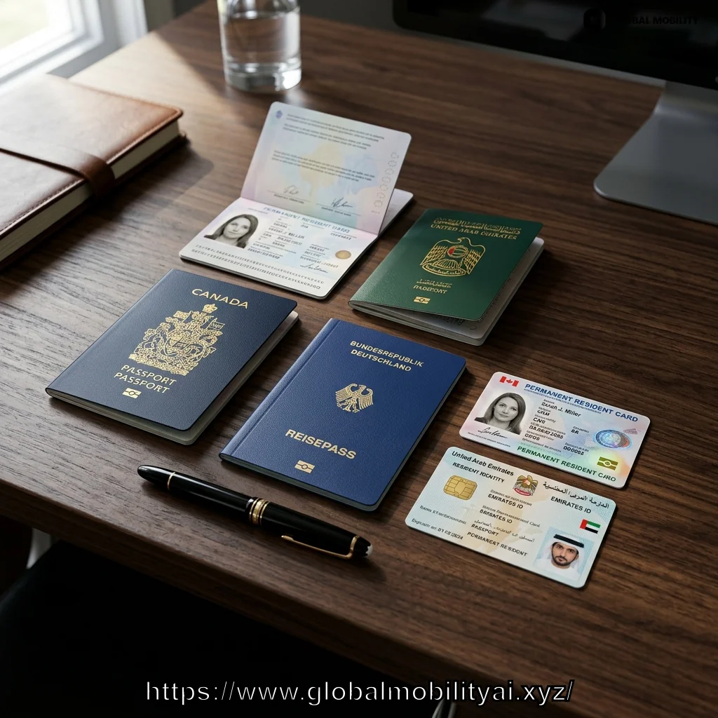 IMG-03: Official permanent residency legal documents and passports