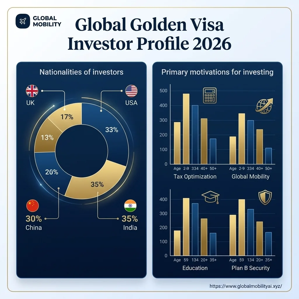 Global Residence by Investment Demographics Infographic