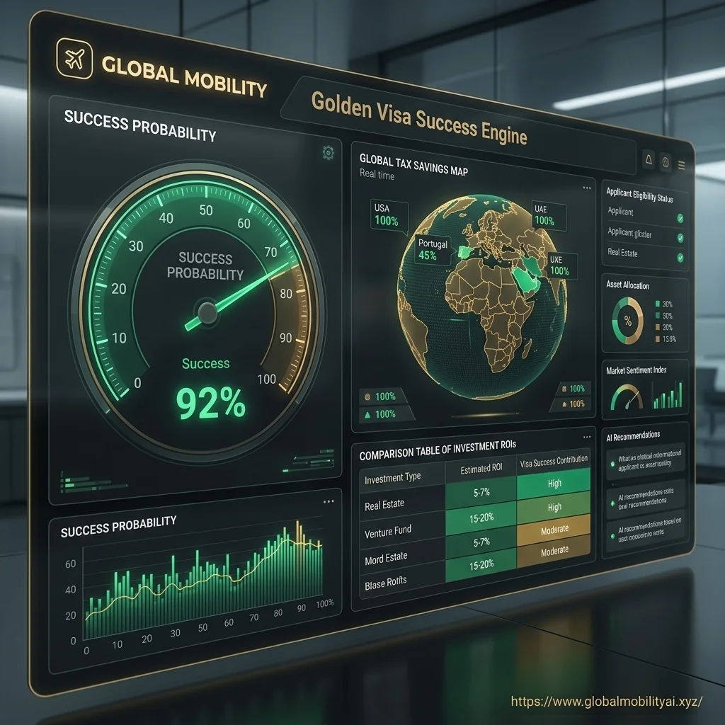 GlobalMobilityAI Golden Visa Success Dashboard