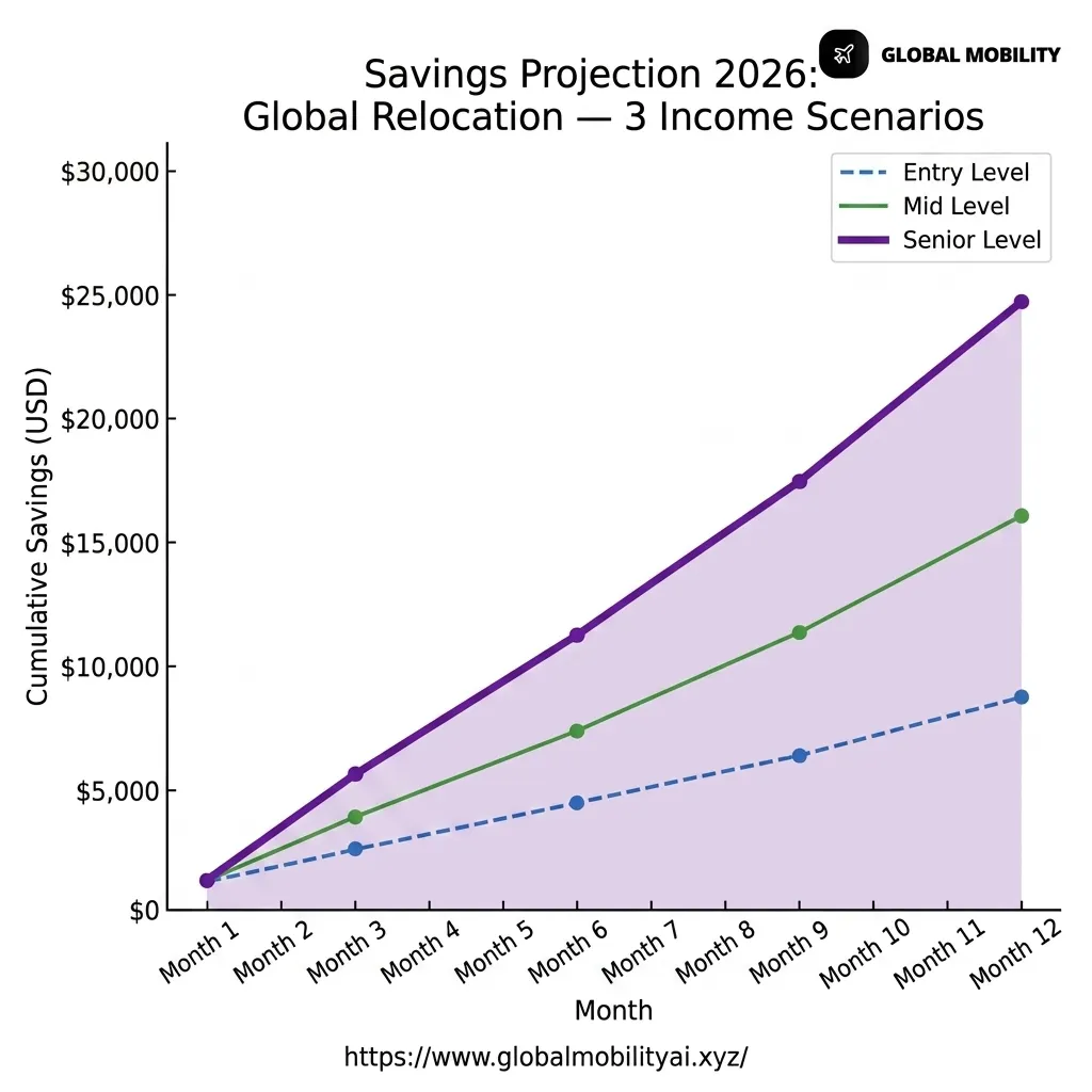 CHART-2: Savings Projection Line Chart