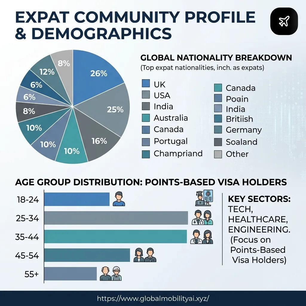 DEMO-INFOGRAPHIC-01: Expat Community Profile - Global Points Visas