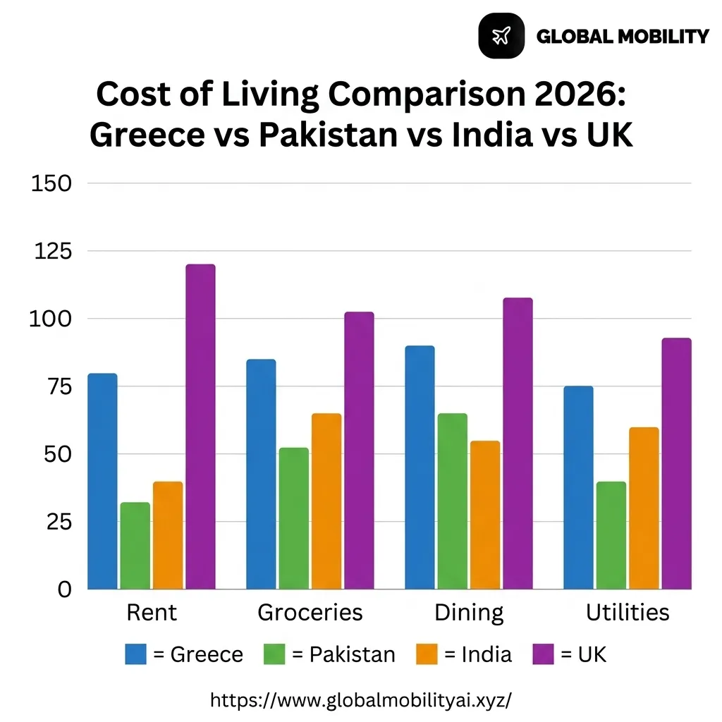 CHART-1: Cost of Living comparison bar chart