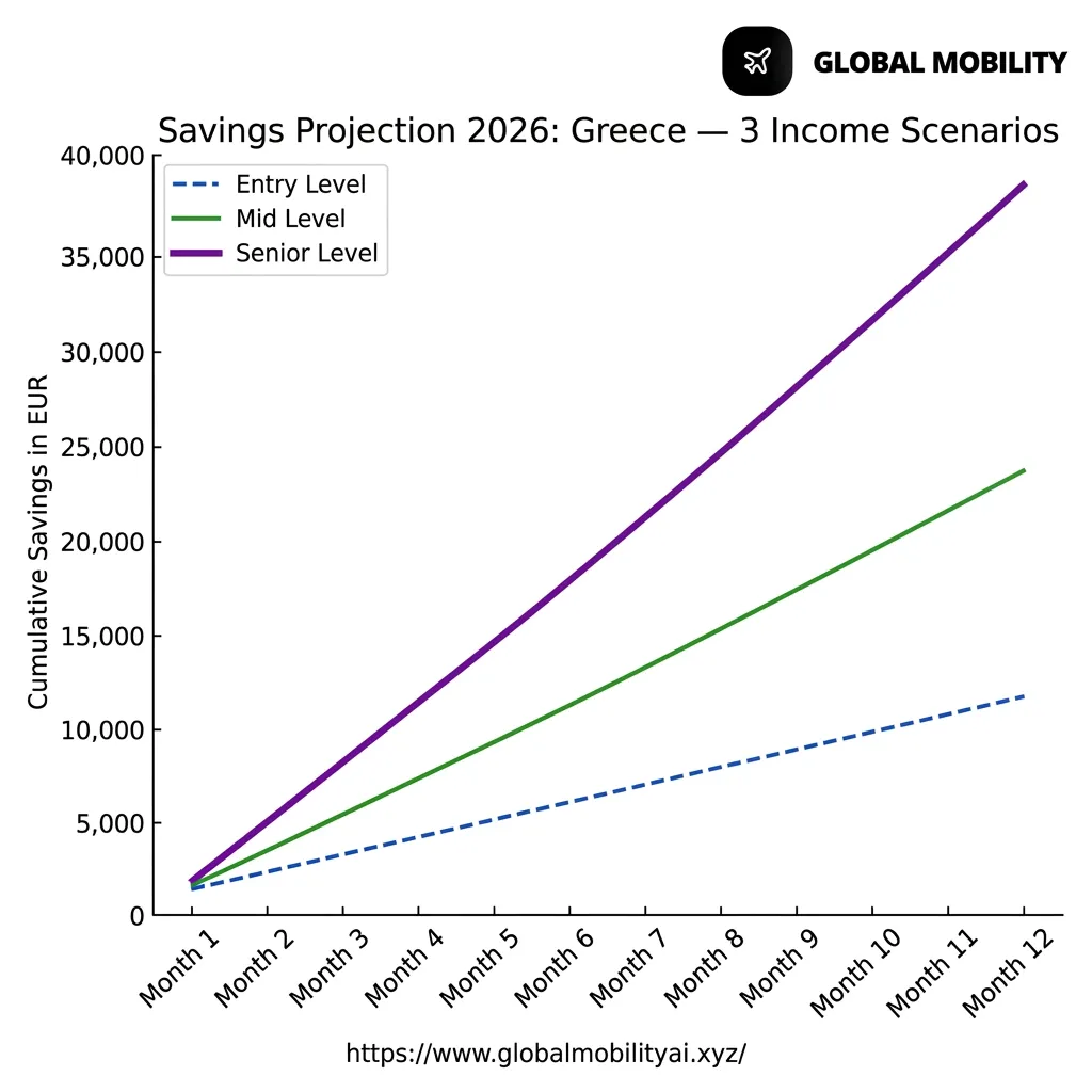 CHART-2: Salary vs. Savings line chart