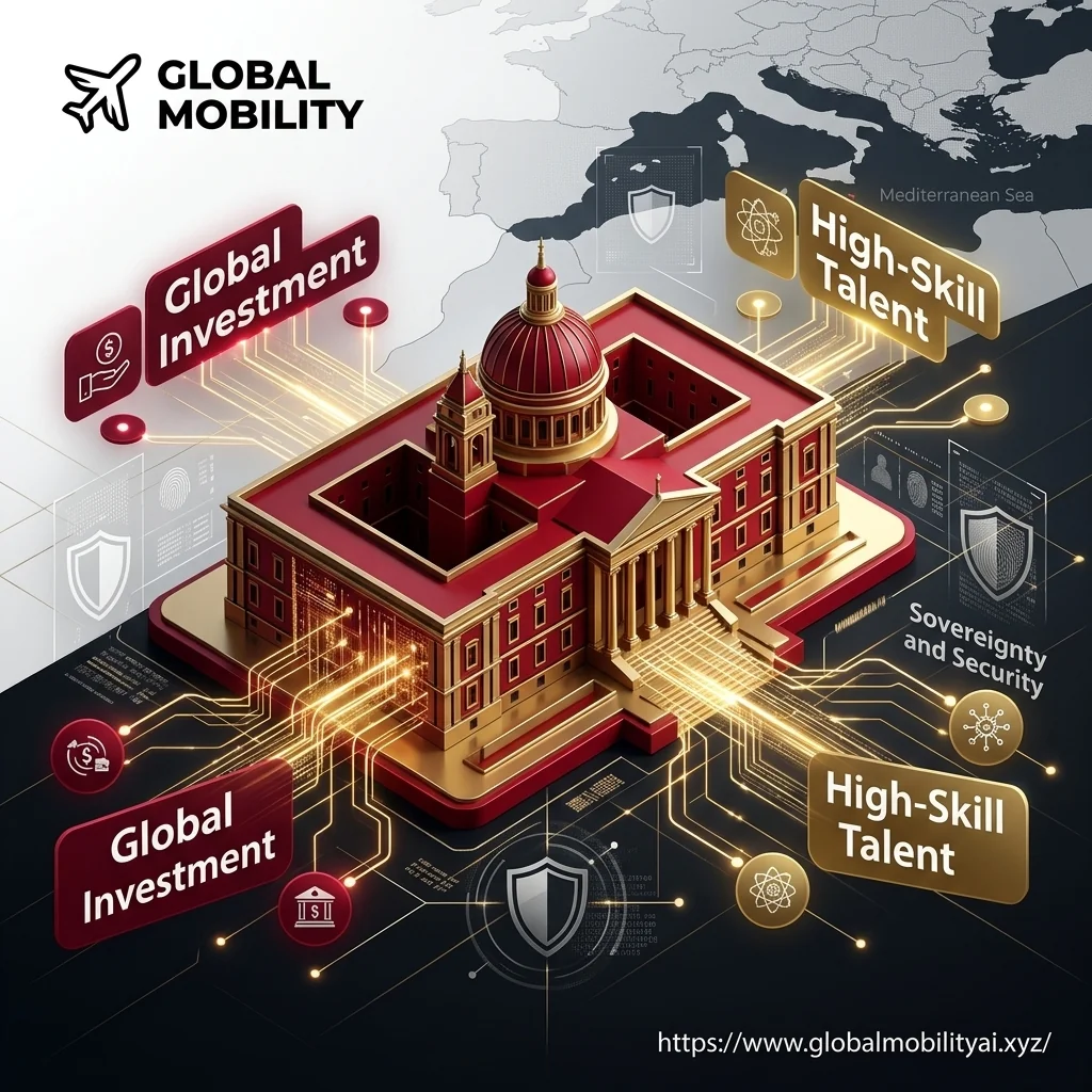 Malta Immigration Policy Update Illustration