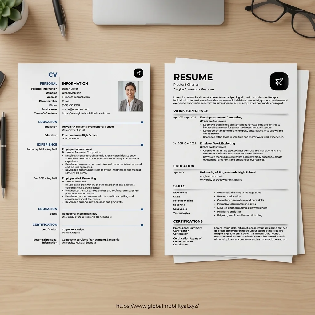 IMG-07: Professional CV Mockup Layout