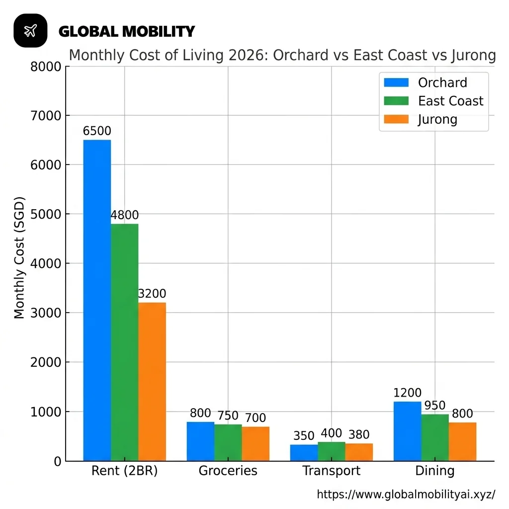 Singapore Cost of Living Comparison Chart