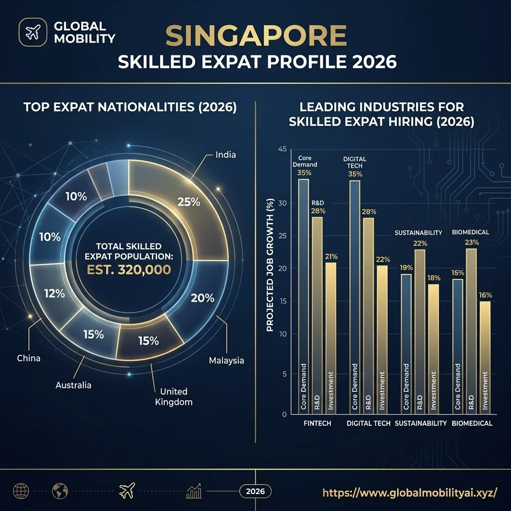 Singapore Expat Demographics 2026 Infographic