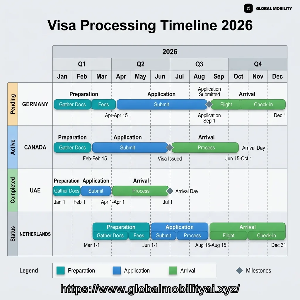 IMG-07: Visa Processing Timeline Gantt Chart