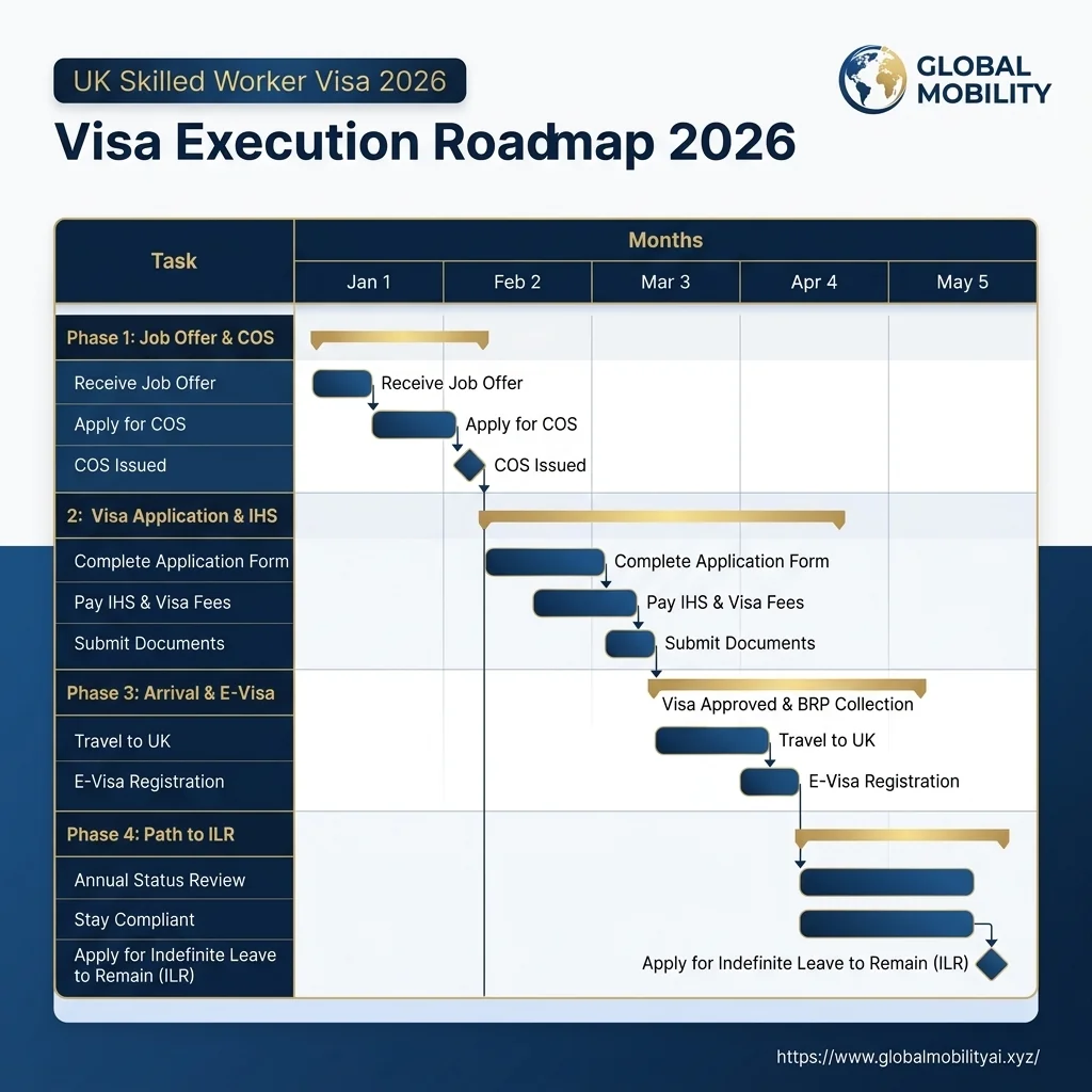 UK Visa Roadmap Timeline Chart