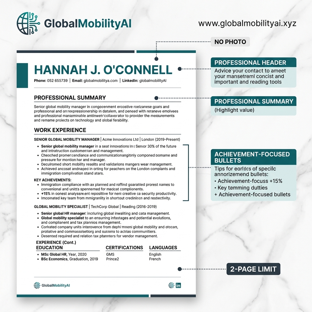 IMG-08: UK Standard CV Format — Annotated Example 2026