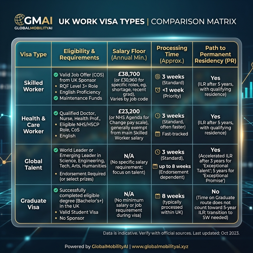 IMG-11: UK Visa Types & Salary Requirements Comparison Matrix