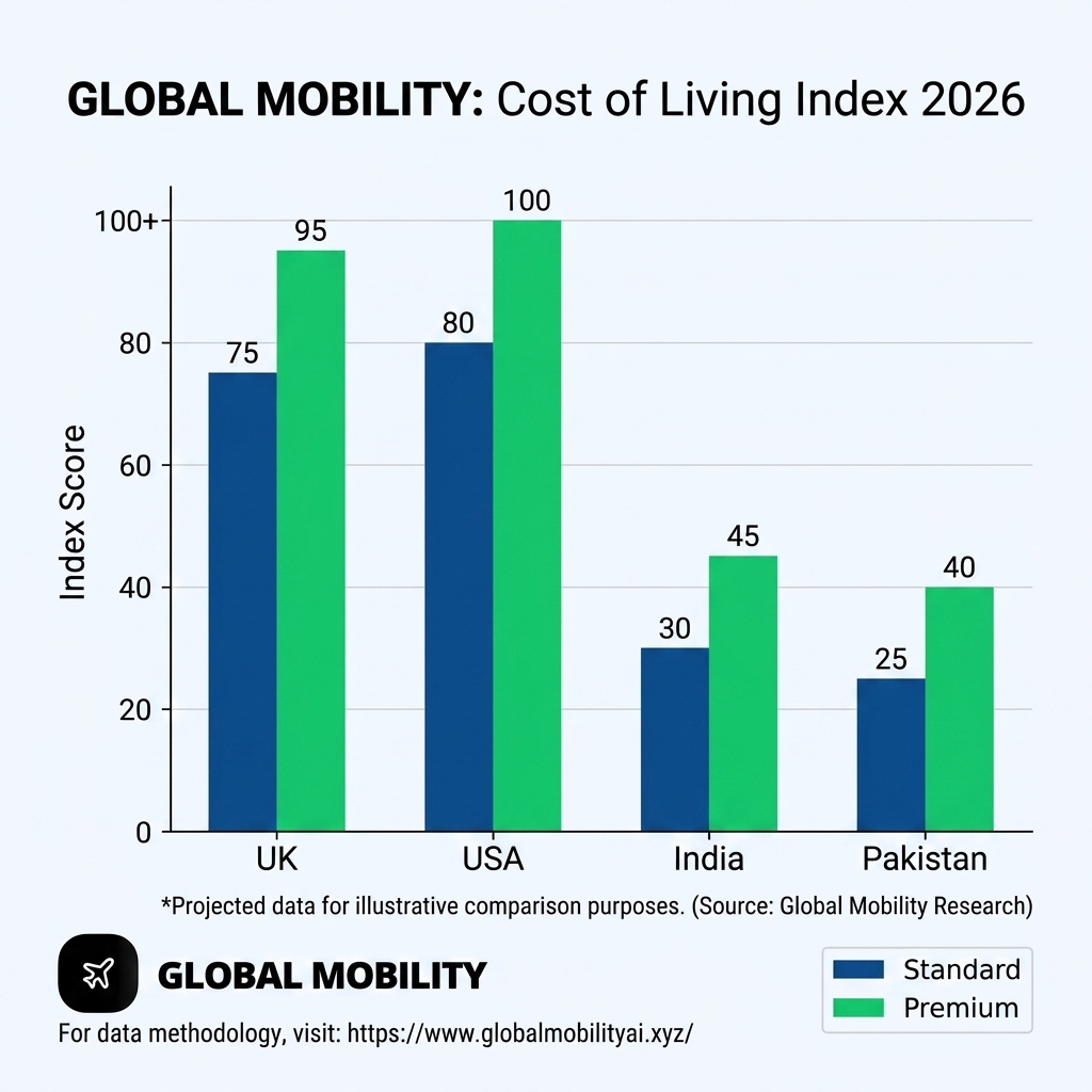 CHART-1: UK Cost of Living Comparison Chart